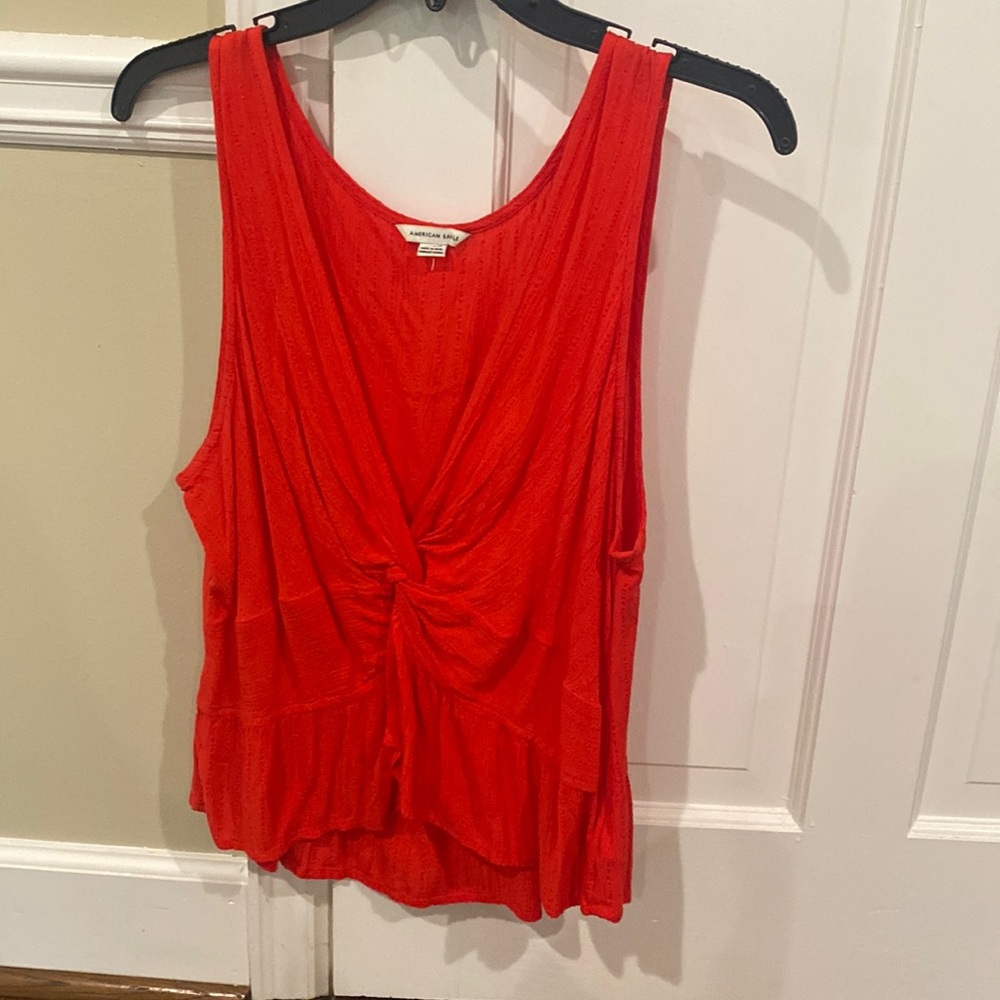 American eagle knot twist tank